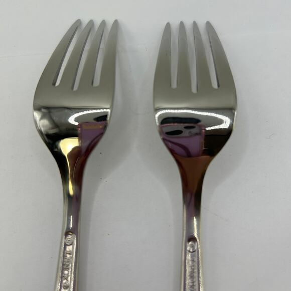 2 Individual Salad Fork Swedish Lodge Lenox 7 1/4" Stainless 18/10 - Picture 3 of 8